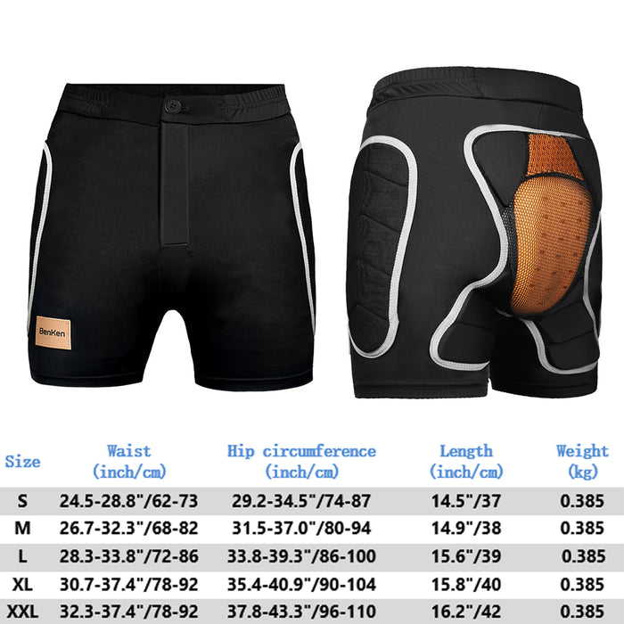 3H Protective Padded Short Pants-Benkensports