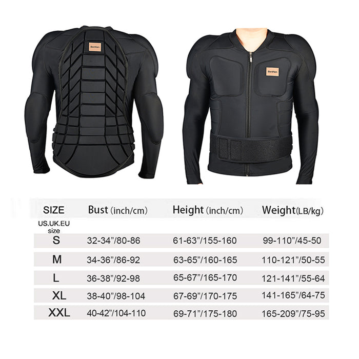 BenKen Protection Dorsale Intégrale Avec épaules Et Coudes, Mousse EVA 20 Mm, Pour Ski, Moto, VTT, équitation